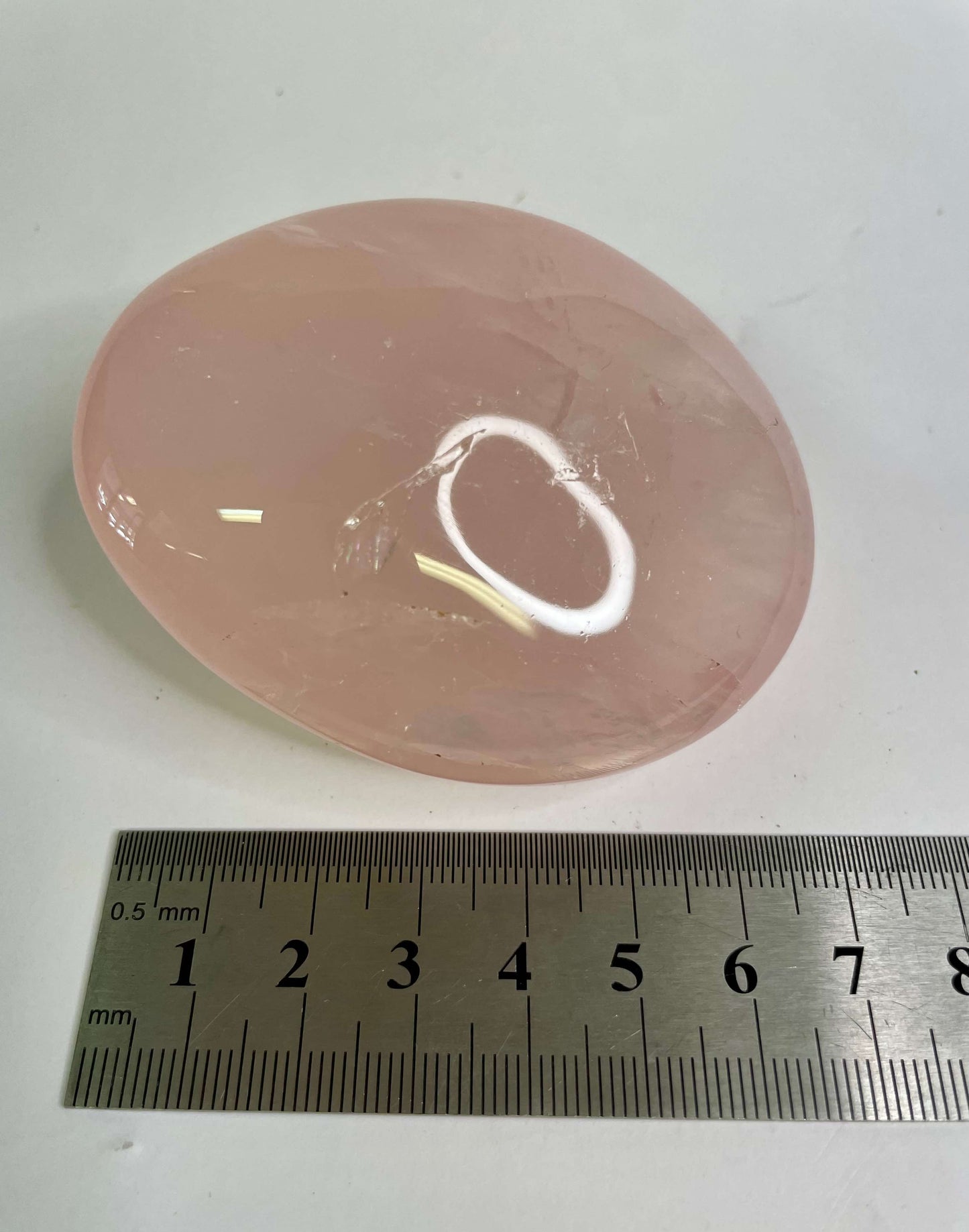 Rose Quartz Large Palm Stone (1014)