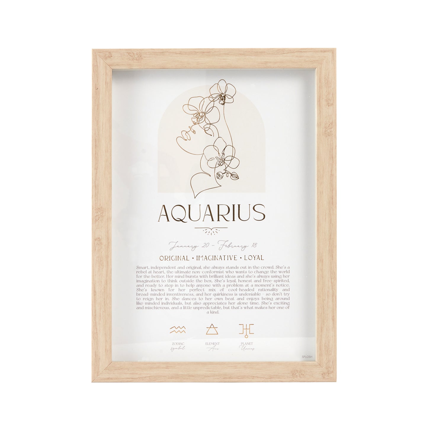 AQUARIUS Framed Print