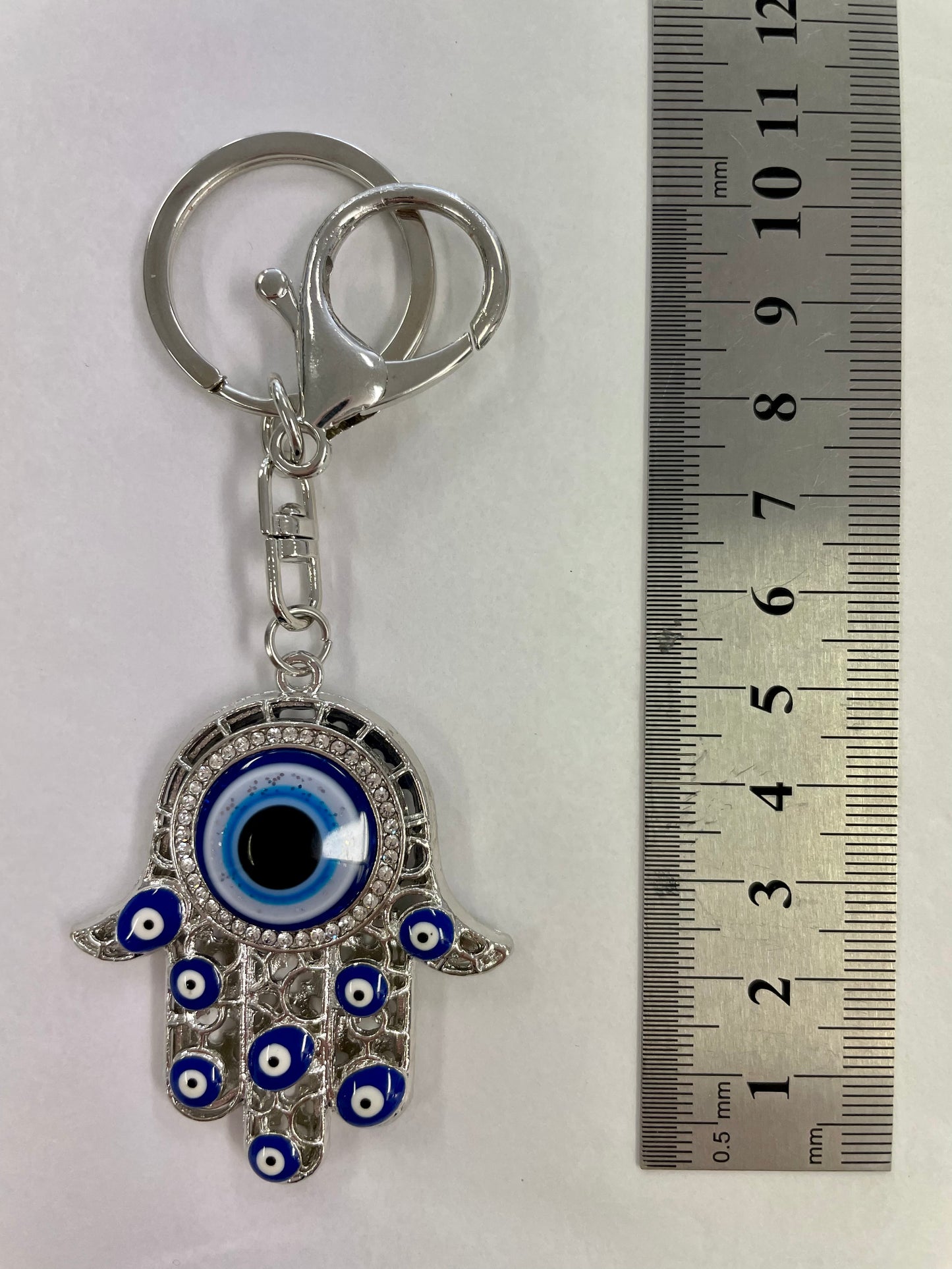 Silver Hamsa Keyring