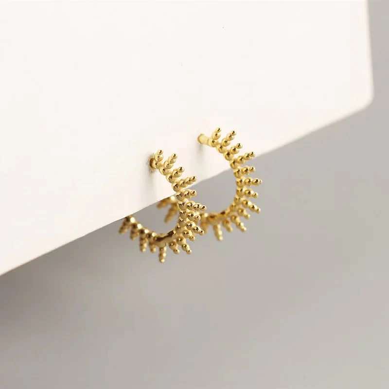 Huggies 18k Gold Plated Sun Hoop Earrings