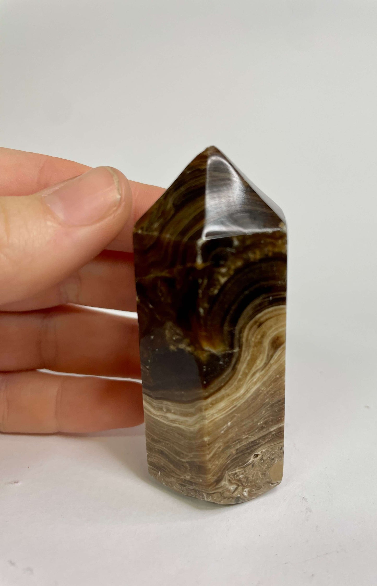 Chocolate Calcite Point (1193)