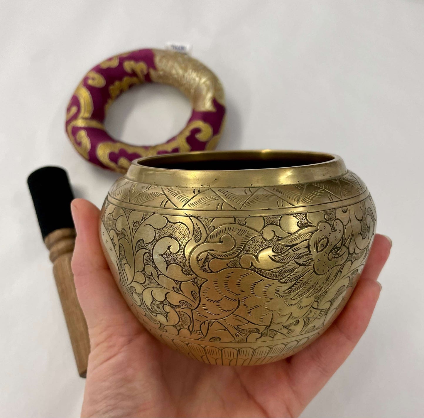 Small Gulpa Handmade Singing Bowl - 5010