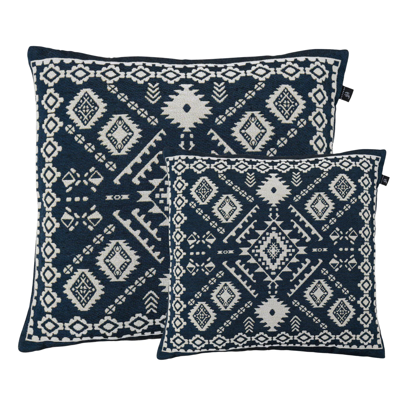 'BLUE MOON' WOVEN EUROPEAN CUSHION COVER