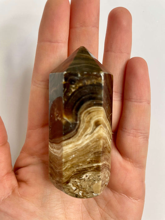 Chocolate Calcite Point (1193)