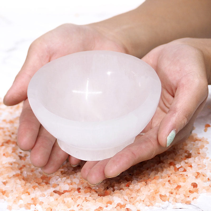 Round Selenite Bowl