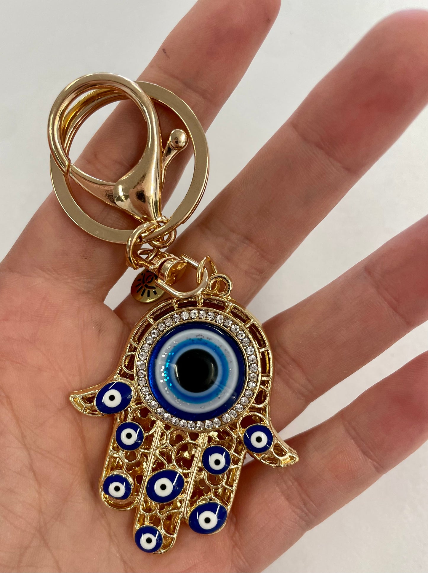 Gold Hamsa Keyring