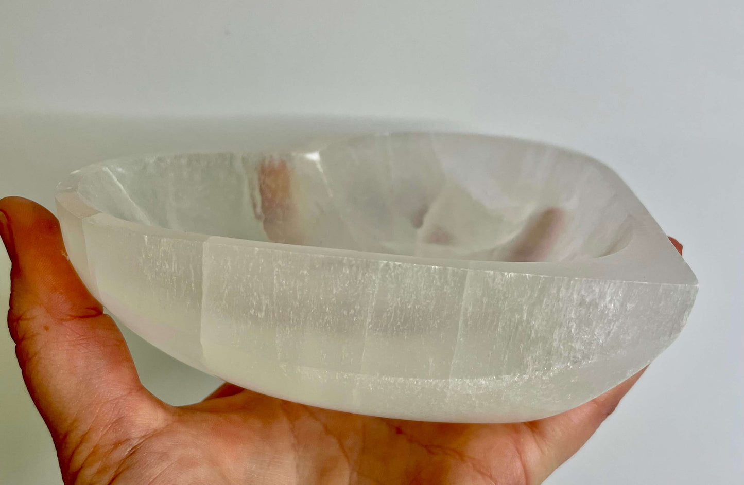 Large Heart Selenite Bowl