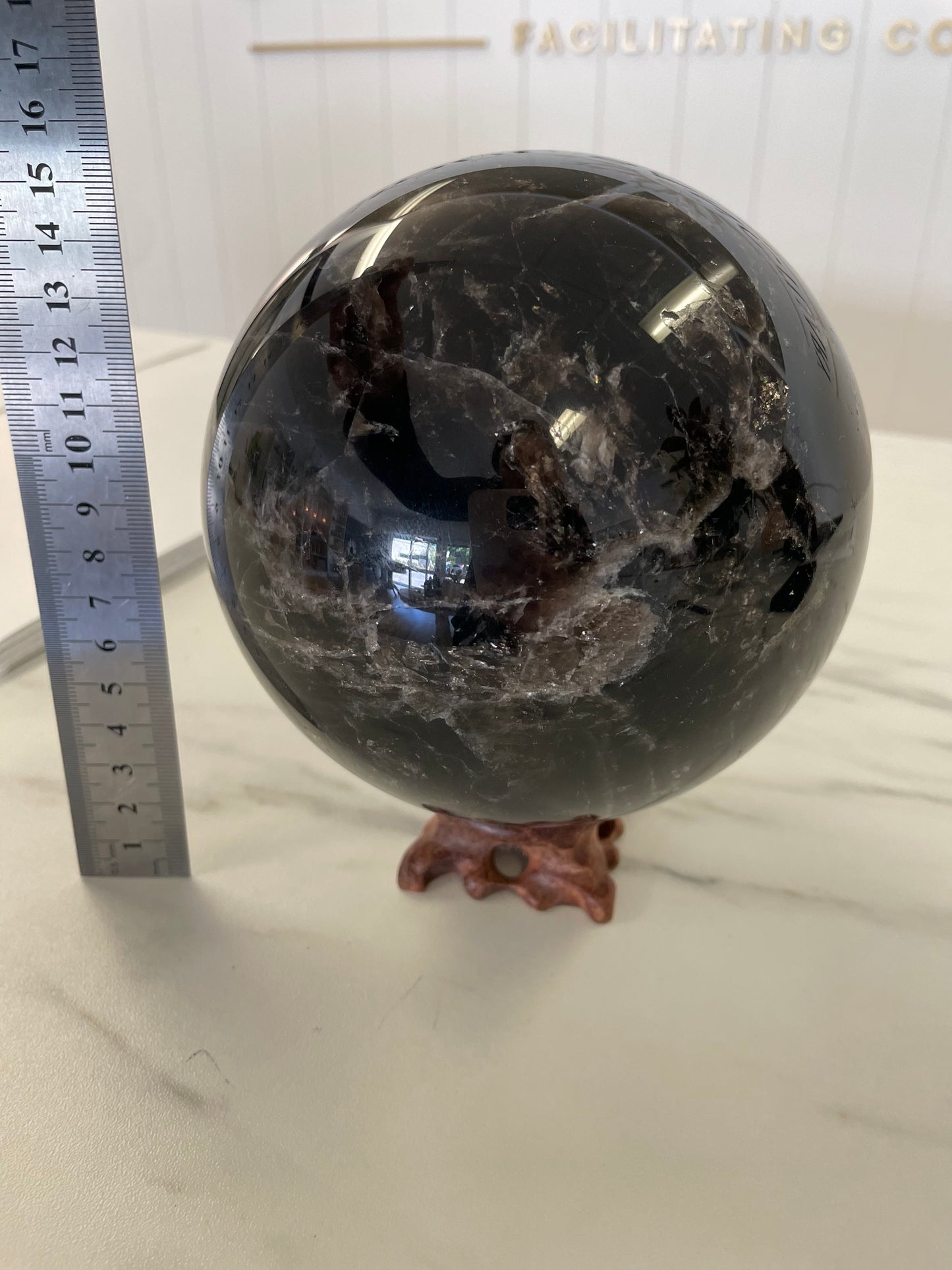 Smokey Quartz Sphere - 1042