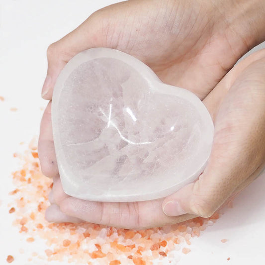 Heart Shaped Selenite Bowl