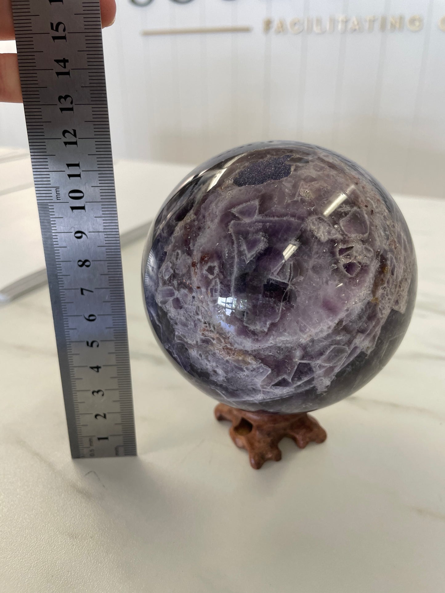 Amethyst Sphere 8cm - 1019