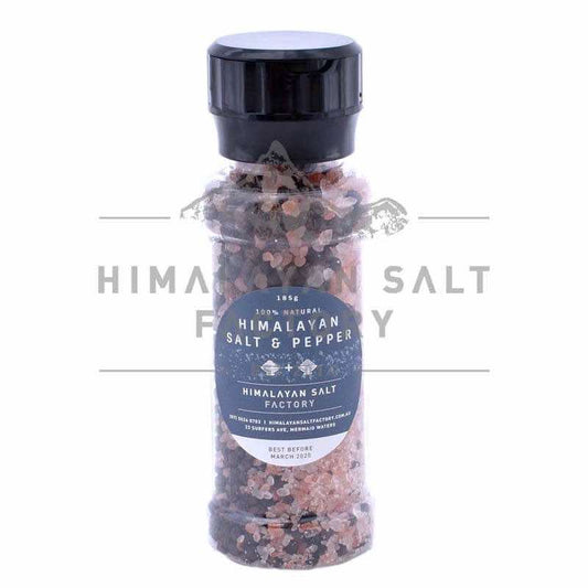 Himalayan Salt + Pepper Plastic Grinder