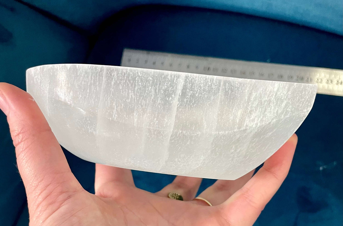 Large Heart Selenite Bowl