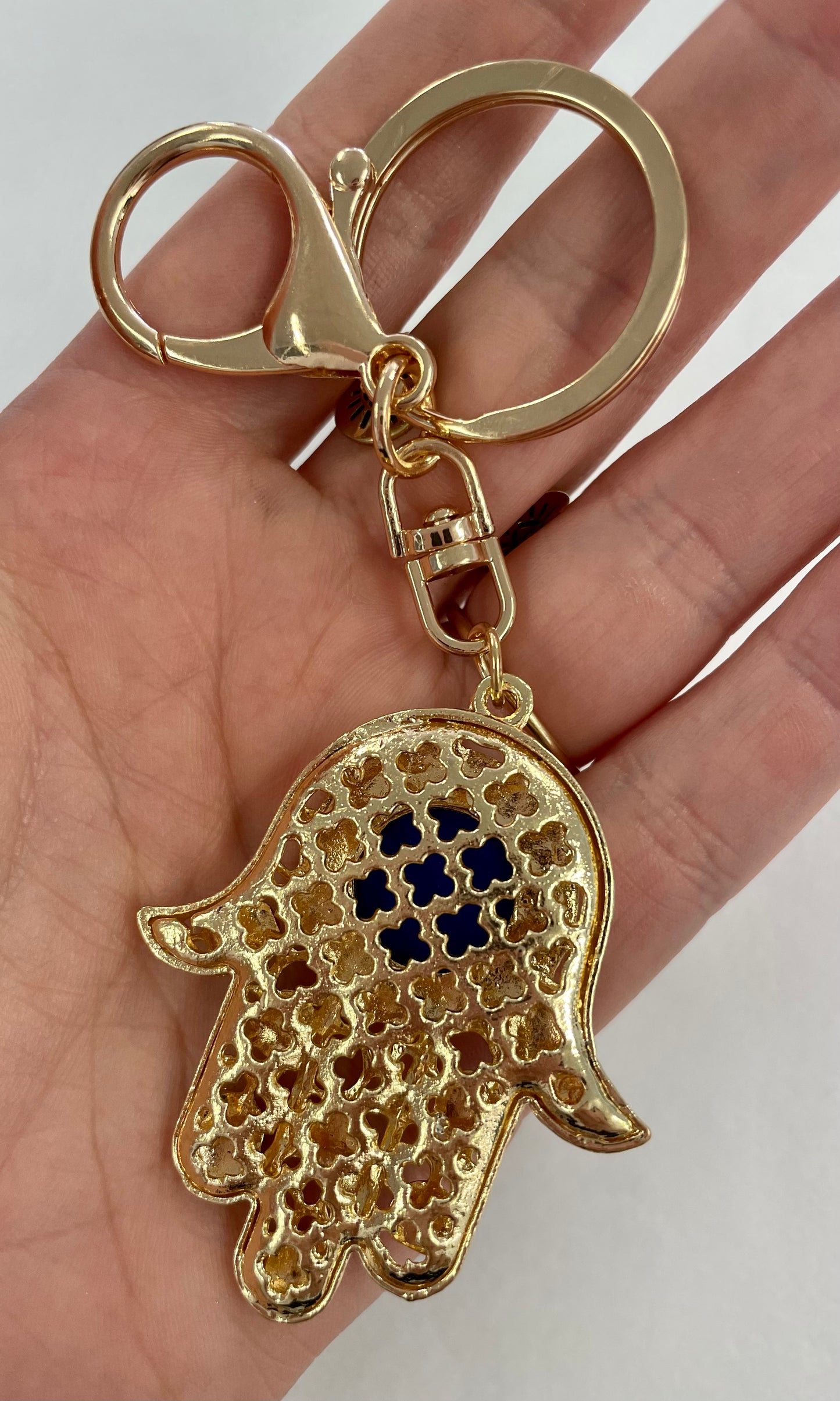 Gold Hamsa Keyring