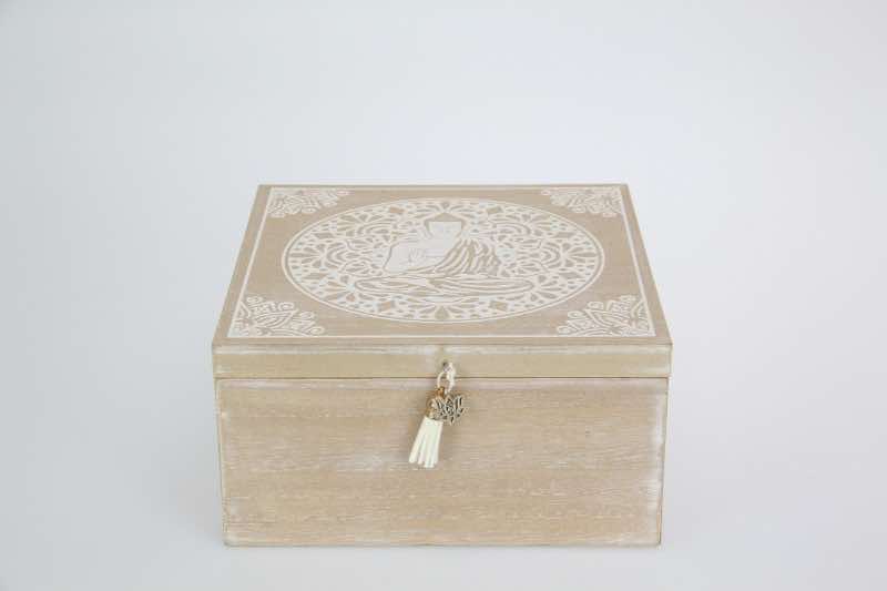 20x20cm Meditating Buddha Design Box