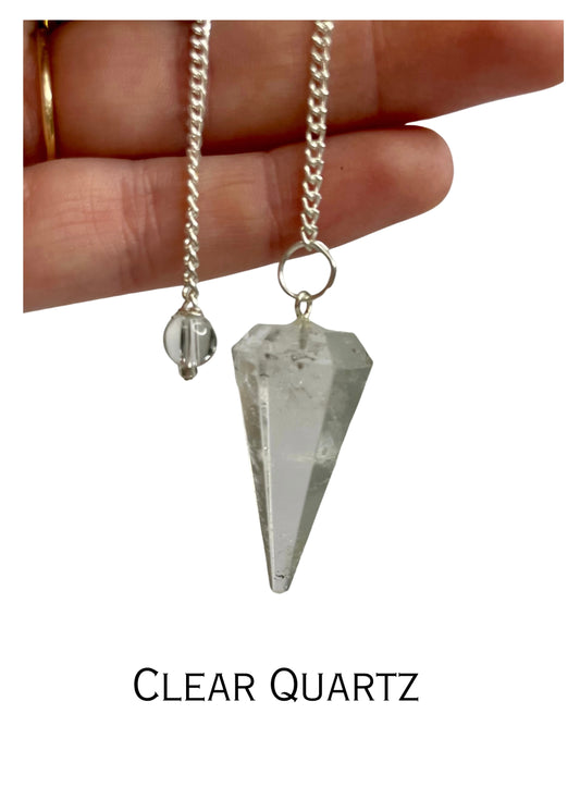 Clear Quartz Pendulum