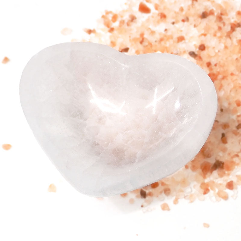 Heart Shaped Selenite Bowl