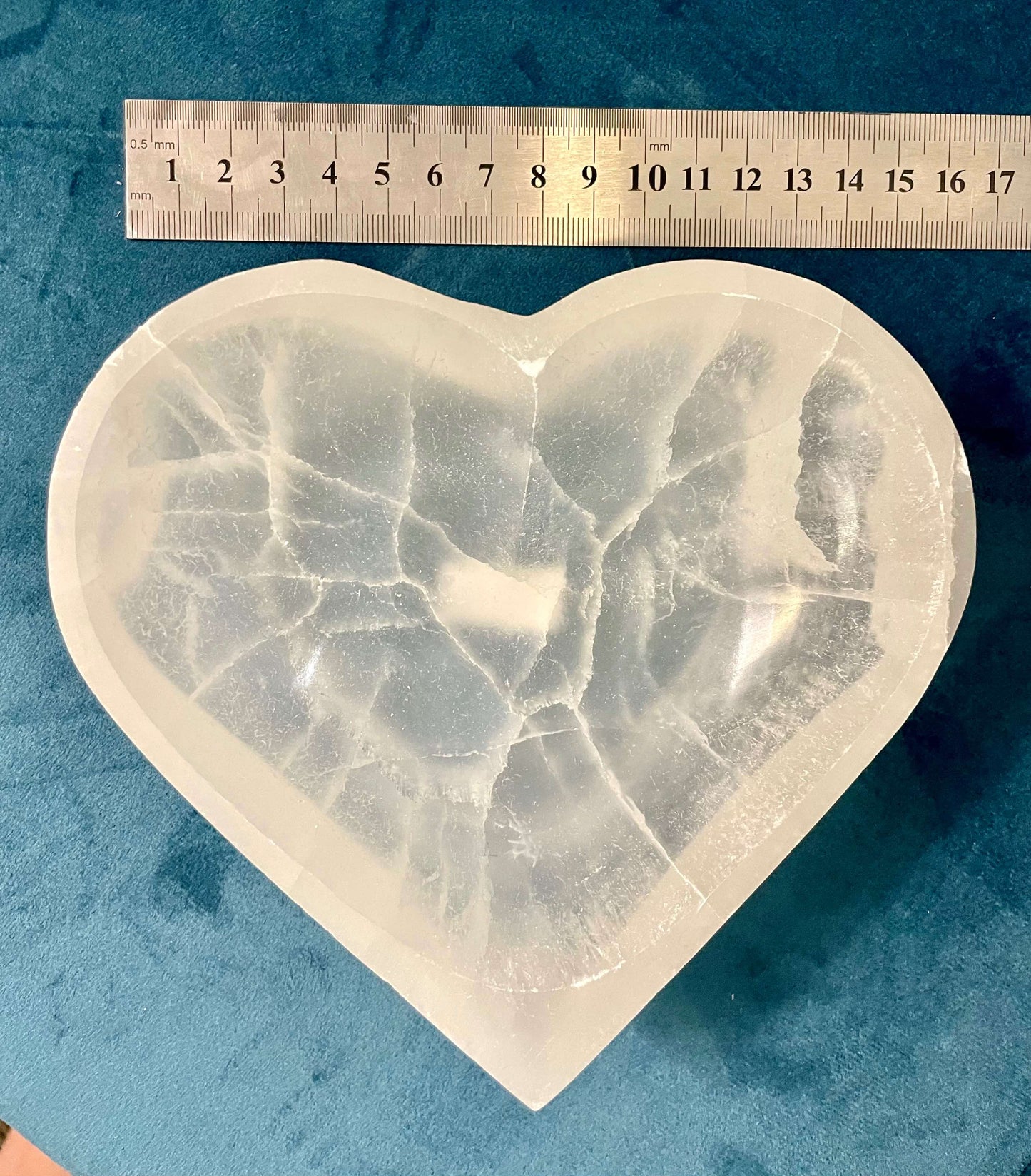 Large Heart Selenite Bowl