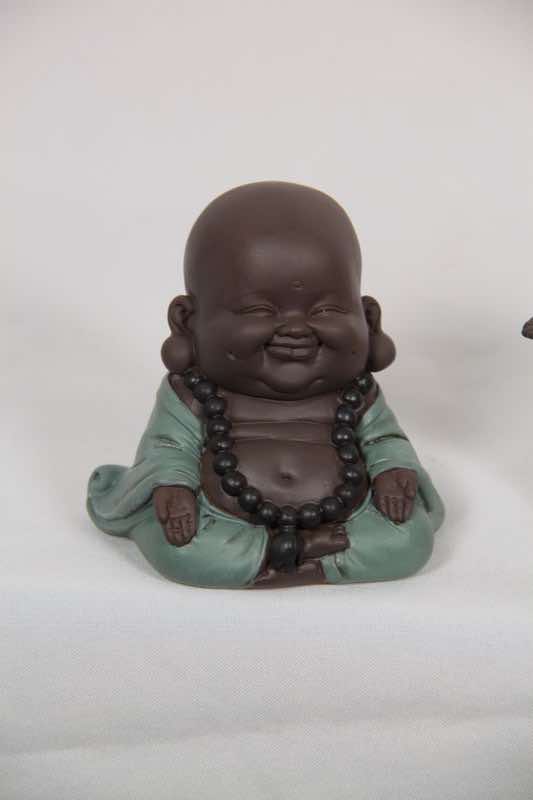 8cm Happy Turquoise Cute Budddha 3 Asstd