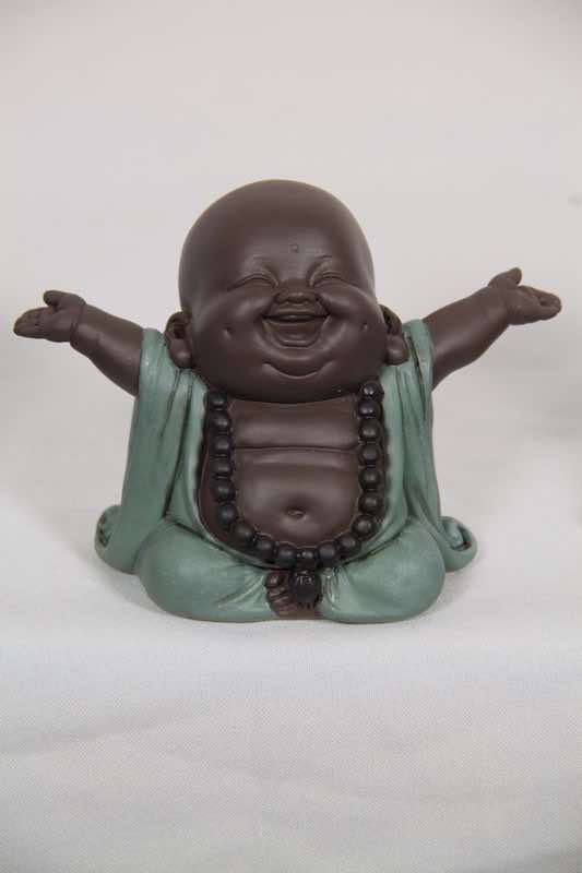 8cm Happy Turquoise Cute Budddha 3 Asstd