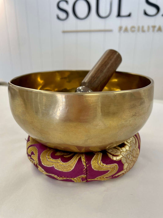 Handmade Matt Gold Singing Bowl - 5008