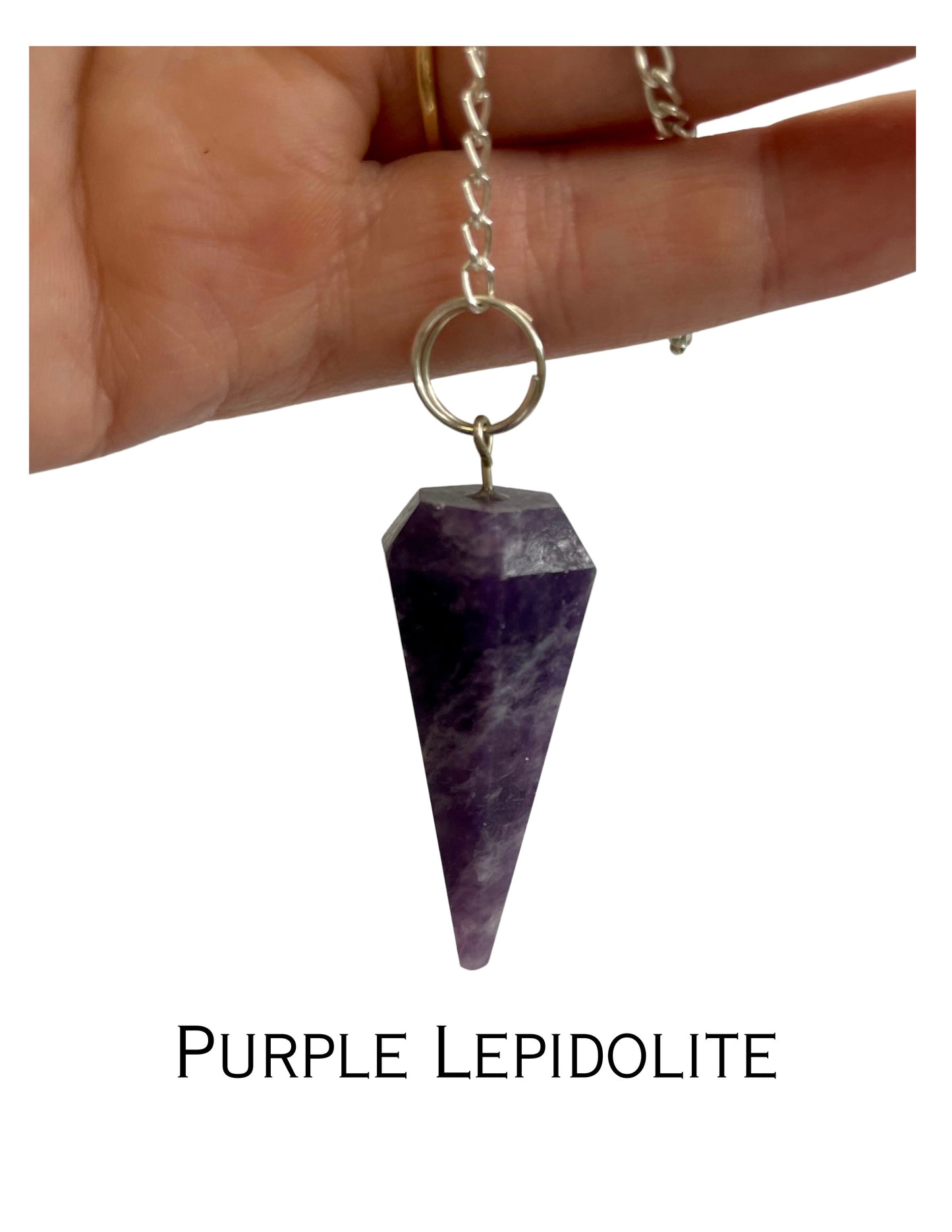 Purple Lepidolite Pendulum