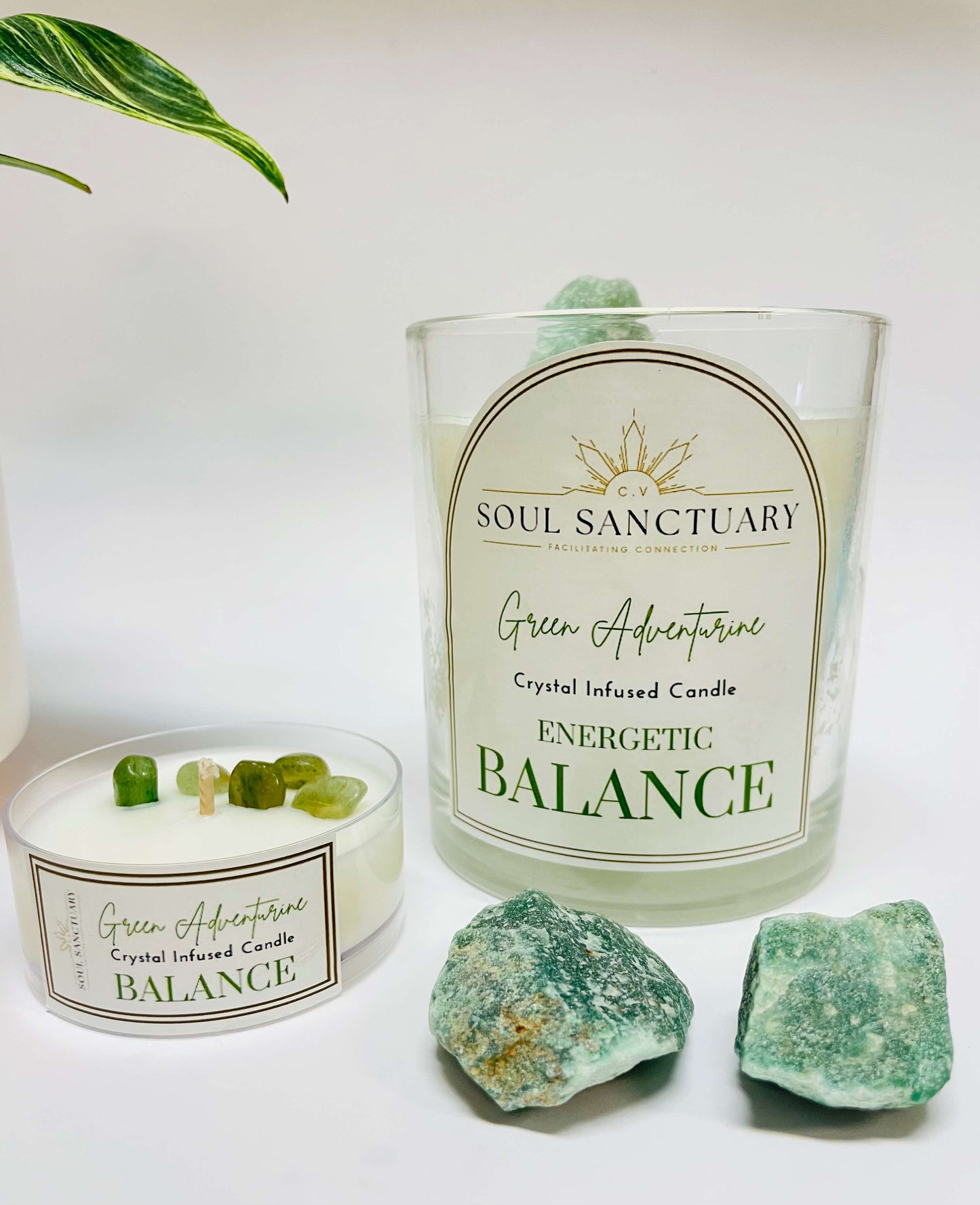 Green Aventurine Candle - EMOTIONAL BALANCE