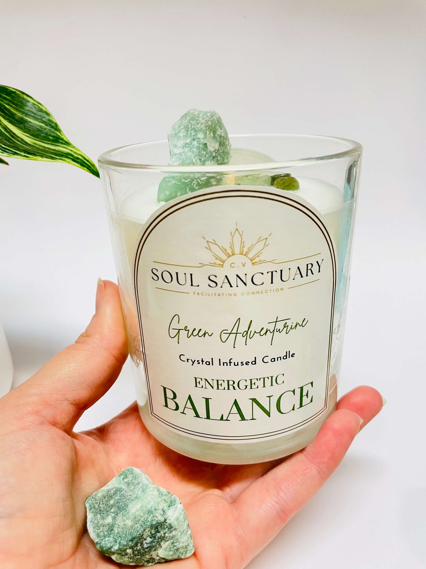 Green Aventurine Candle - EMOTIONAL BALANCE