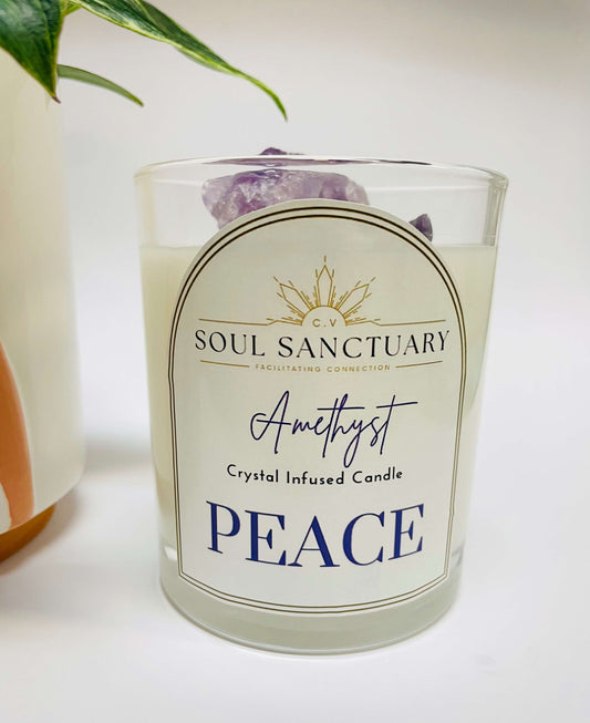 Amethyst Candle - PEACE