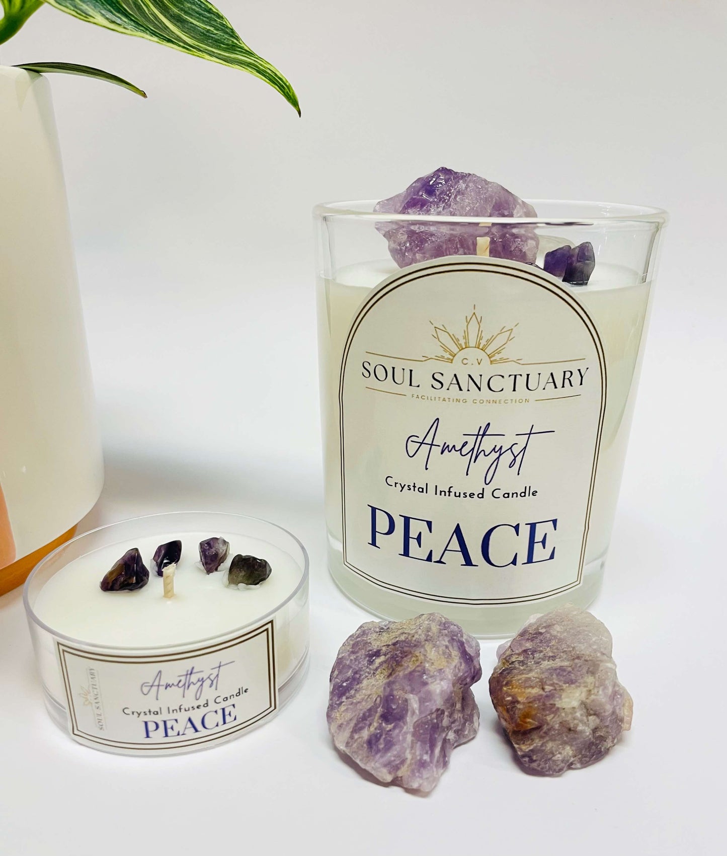 Amethyst Candle - PEACE