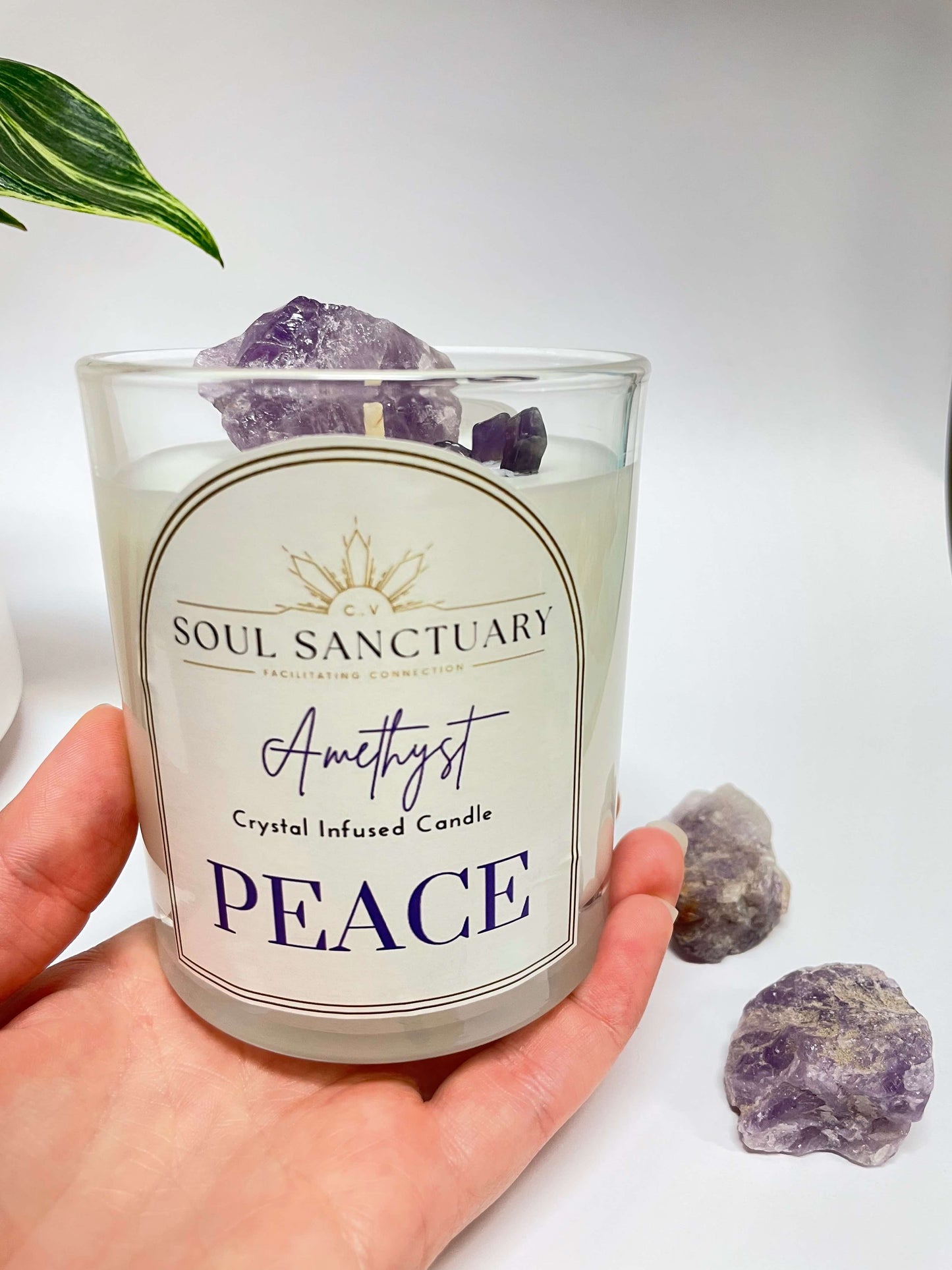 Amethyst Candle - PEACE