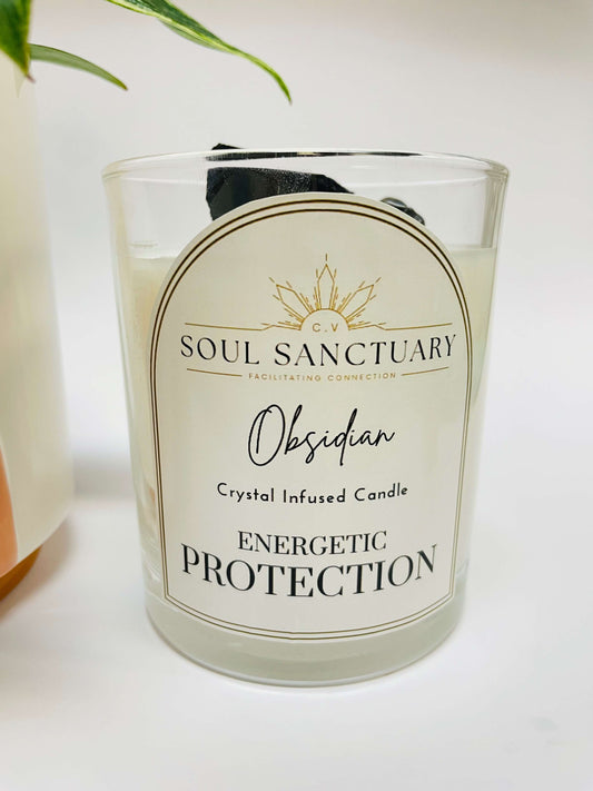 Obsidian Candle - PROTECTION