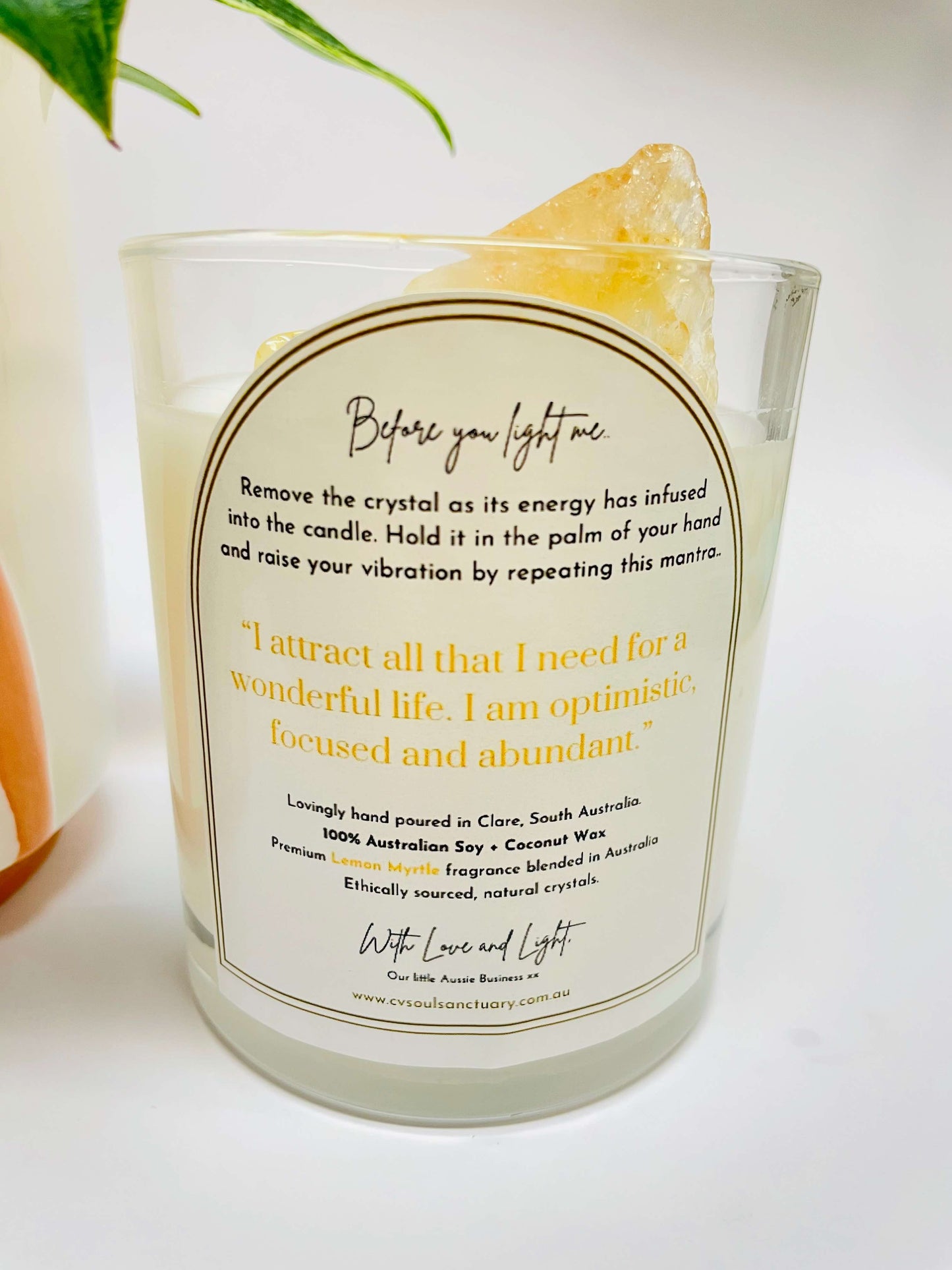 Citrine Candle - UPLIFT