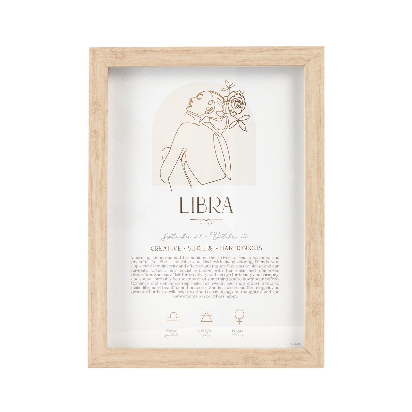 LIBRA Framed Print